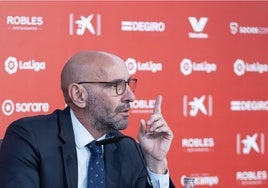 Monchi: «No me gusta ver al Sevilla el 17º pero también espero que sea algo pasajero»