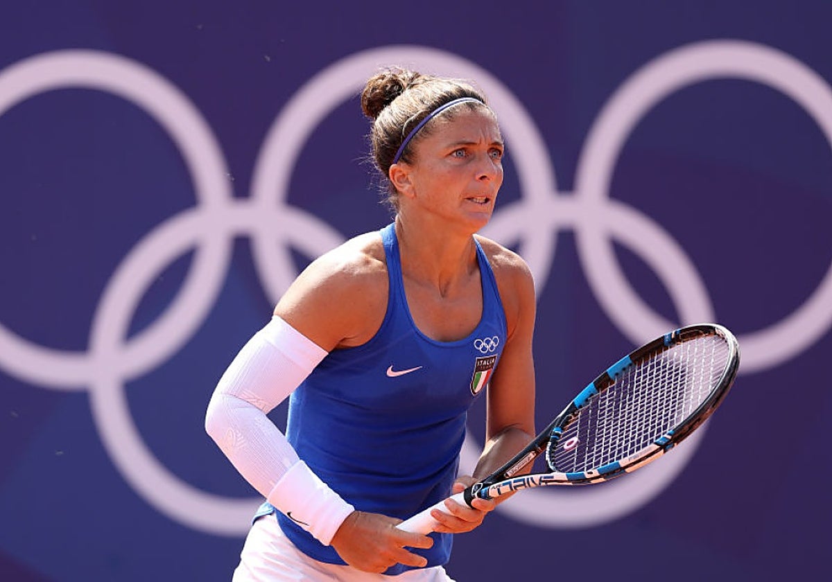 Sara Errani durante los pasados Juegos Olímpicos de París 2024 representando a Italia