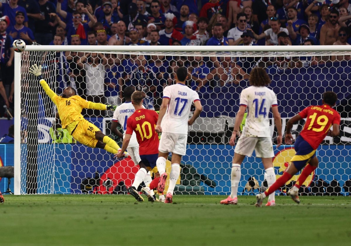 El gol de Lamine Yamal ante Francia en la pasada Eurocopa