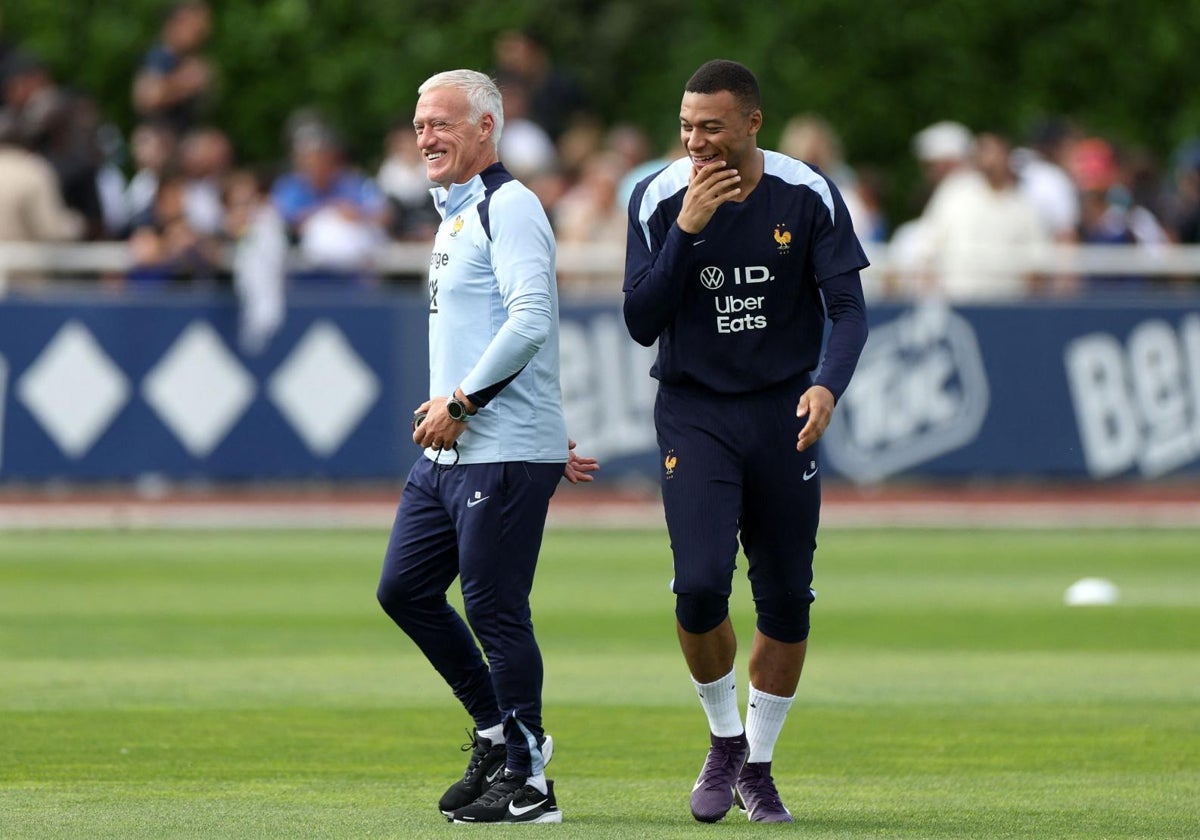 Deschamps y Mbappé