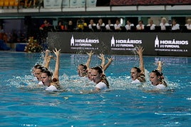 Marina García firma un 'triplete' histórico en el Europeo perfecto de la sincronizada española