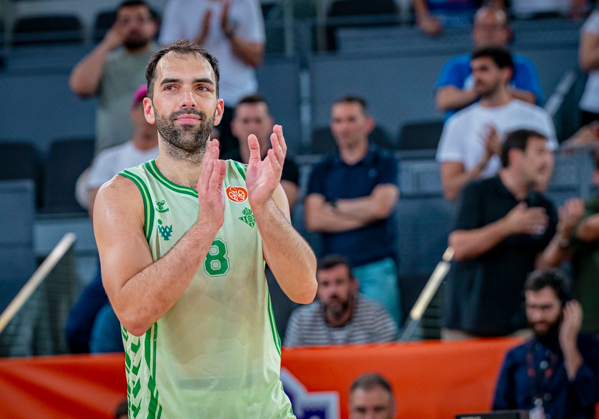 Vitor Benite, en la final de la Caja Mágica entre el Flexicar Fuenlabrada y el Betis Baloncesto