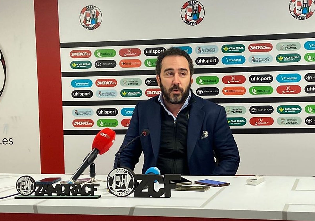 Víctor de Aldama, en una imagen durante su etapa como presidente del Zamora