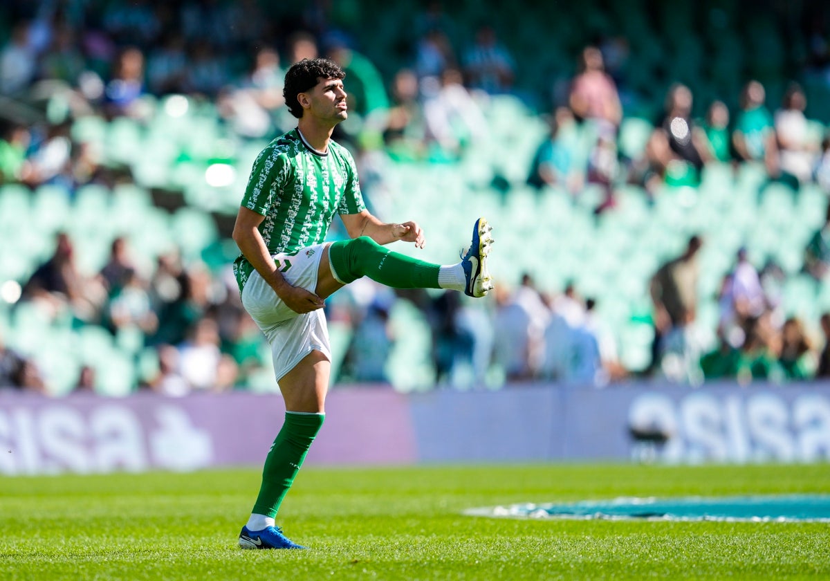 Johnny Cardoso, en un partido con el Betis.