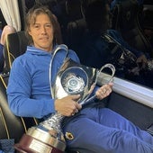 Matías Almeyda, durante su etapa como entrenador del AEK de Atenas