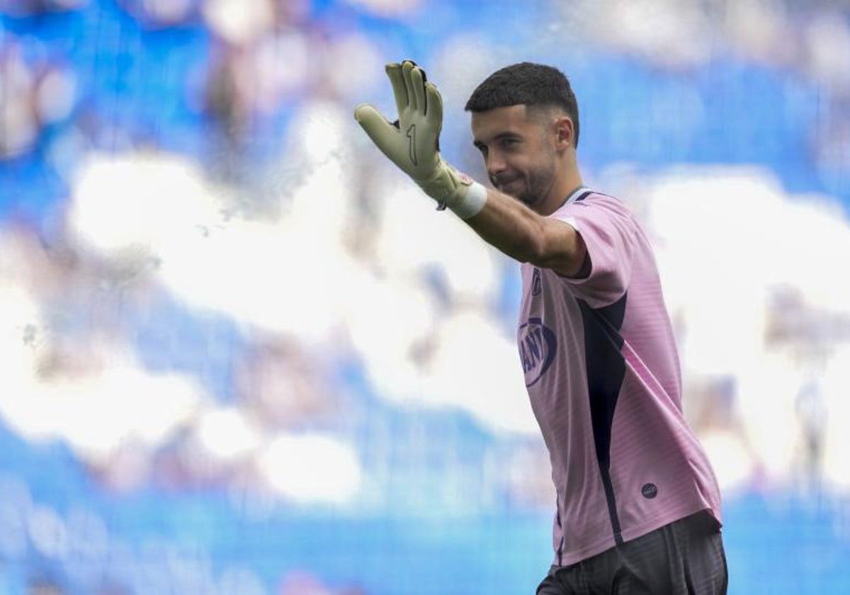 Joan García, durante un partido con el Espanyol