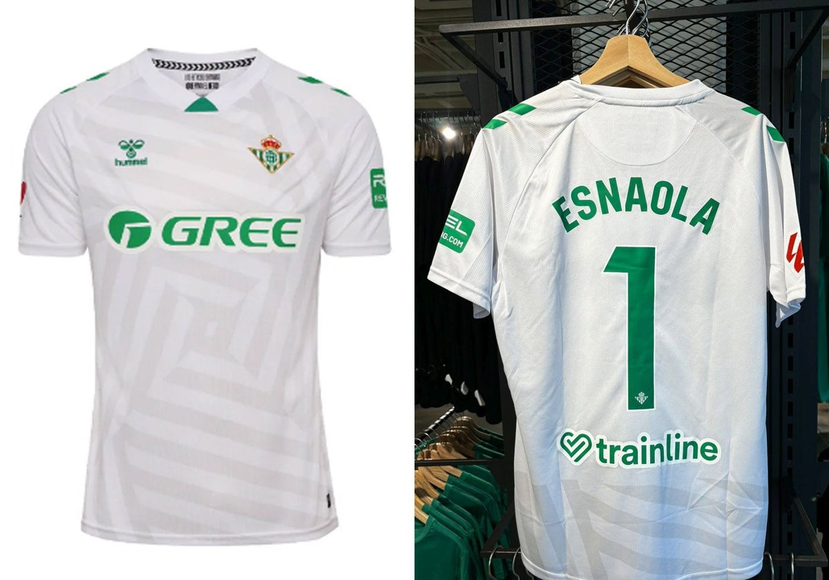 La equipación blanca de portero del Real Betis para la temporada 2025-26