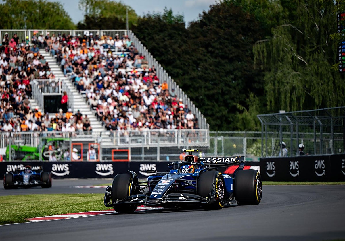 Carlos Sainz durante la clasificación en Canadá
