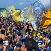 La épica burla de los aficionados del River Plate a los del Boca Juniors antes de su debut