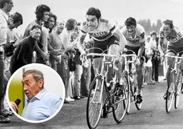 Merckx, cuando era ciclista y en la actualidad