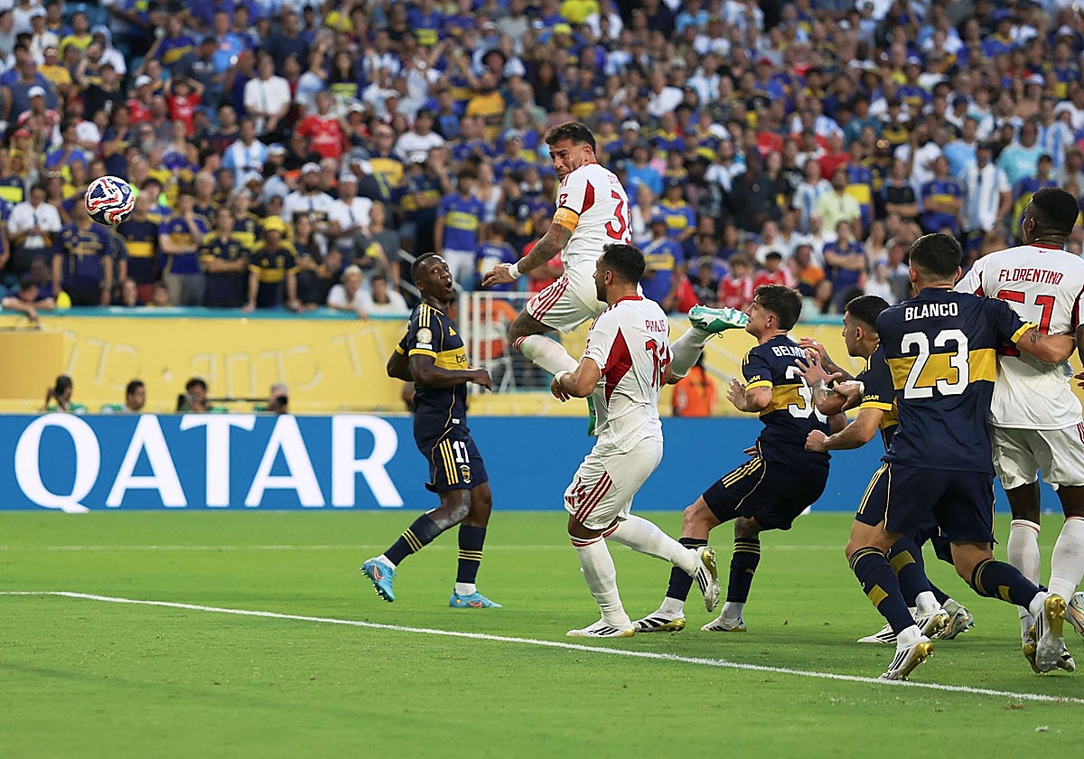 Otamendi, en el momento del 2-2