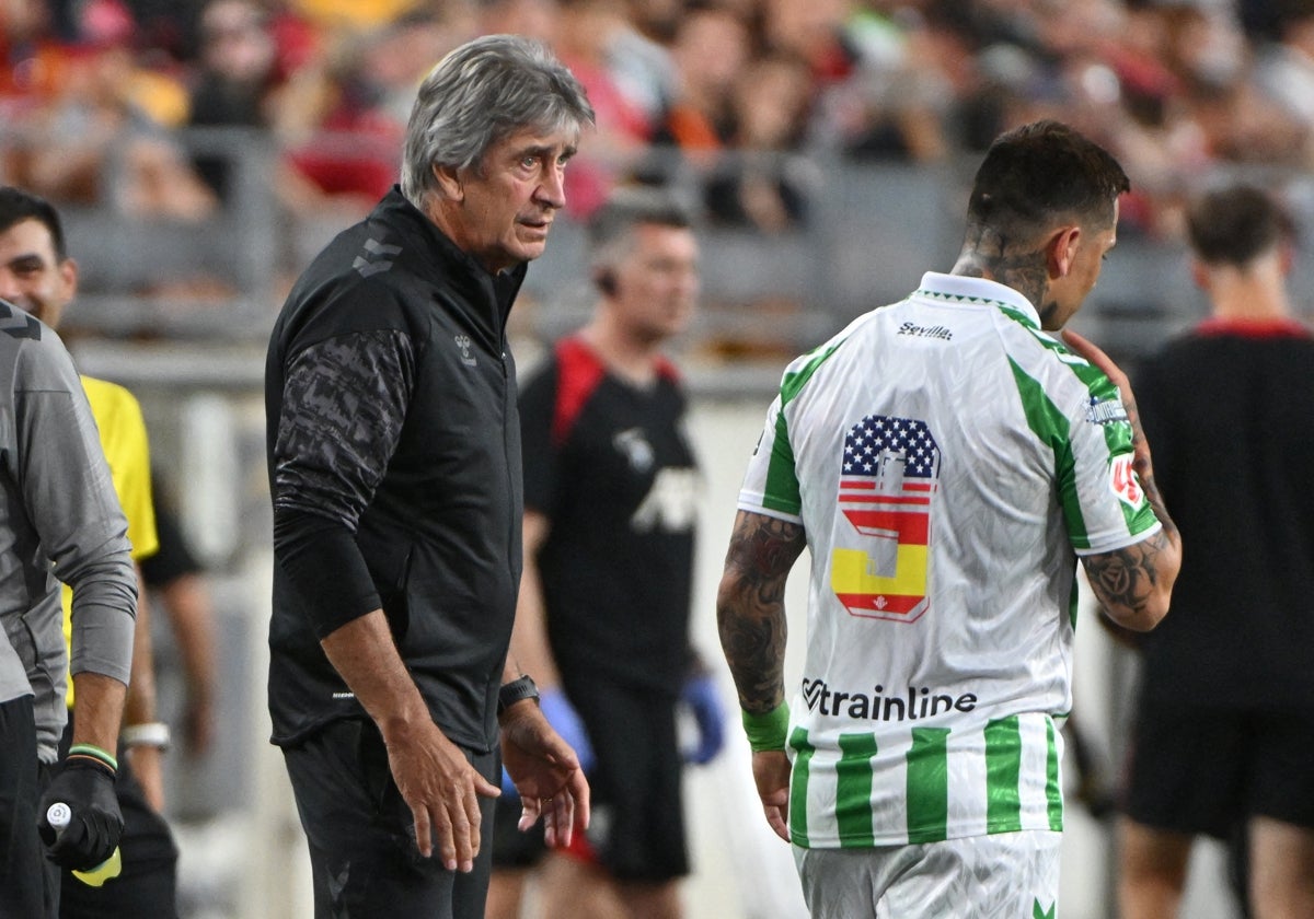 Manuel Pellegrini, en un amistoso del pasado verano.