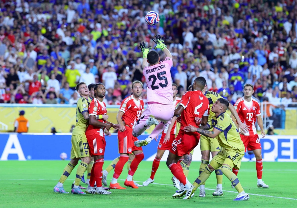Marchesin, durante una acción del partido