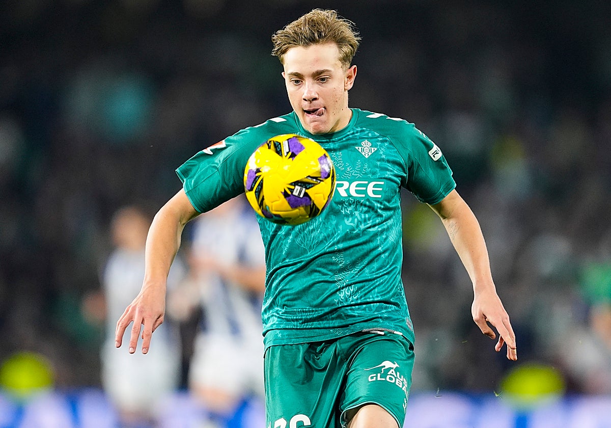 Jesús Rodríguez, durante el Real Sociedad - Real Betis