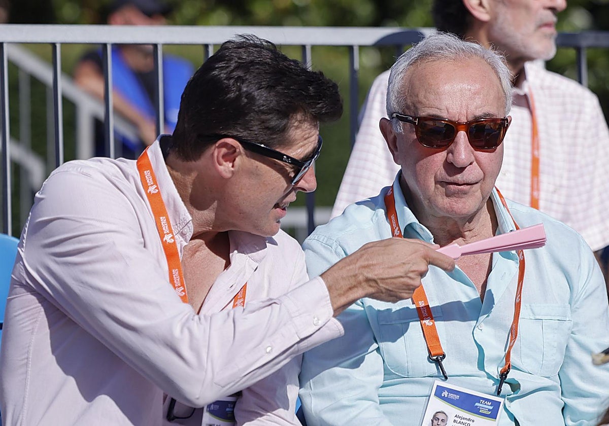 Raúl Chapado, junto a Alejandro Blanco, durante el Campeonato de Europa por equipos