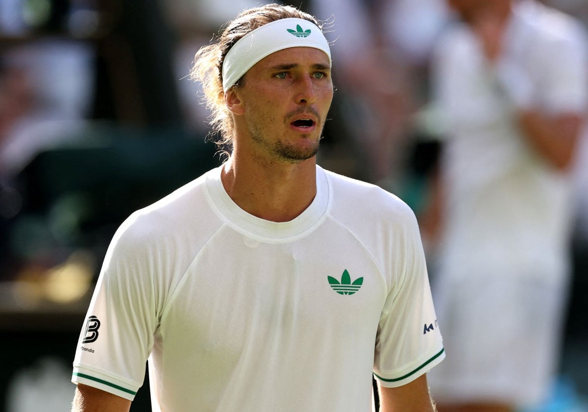 Alexander Zverev, sobre la hierba de Wimbledon