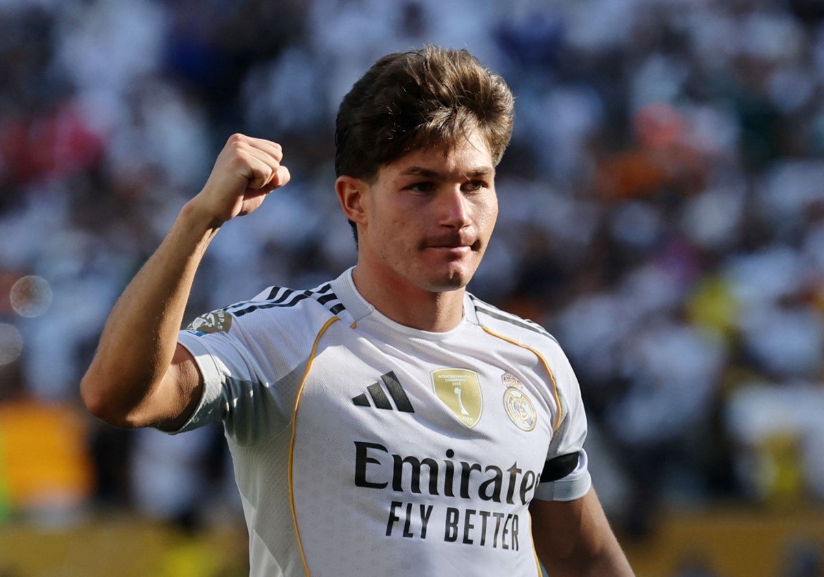 Fran García, autor del 2-0 y nombrado mejor jugador del partido