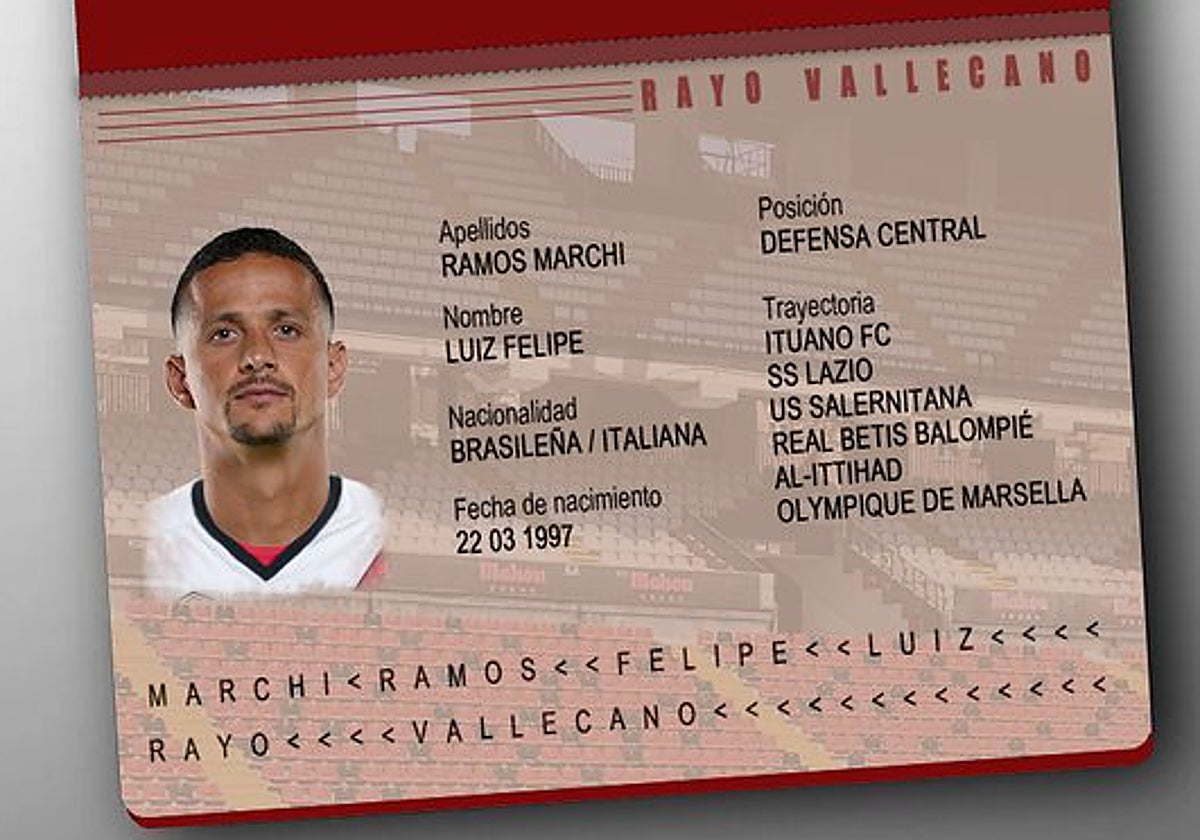 Luiz Felipe, nuevo jugador del Rayo Vallecano