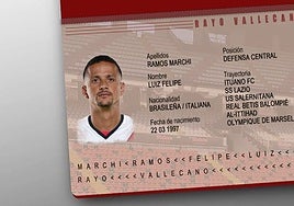 Luiz Felipe, nuevo jugador del Rayo Vallecano