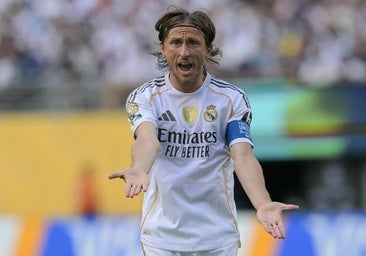 La triste despedida de Modric en su último partido con el Madrid