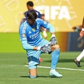 Courtois evitó un sonrojo mayor