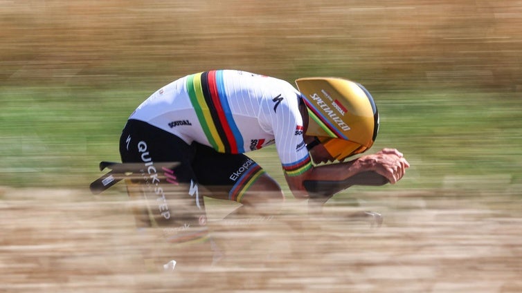 Intratable Evenepoel en la contrarreloj; dentellada de Pogacar a Vingegaard