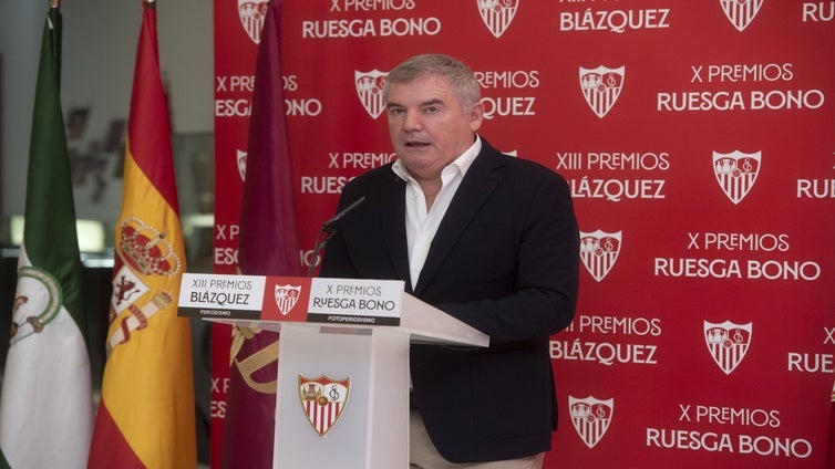 Vizcaíno y la situación institucional del Sevilla: «Me dan pena las situaciones personales, las peleas padre e hijo»