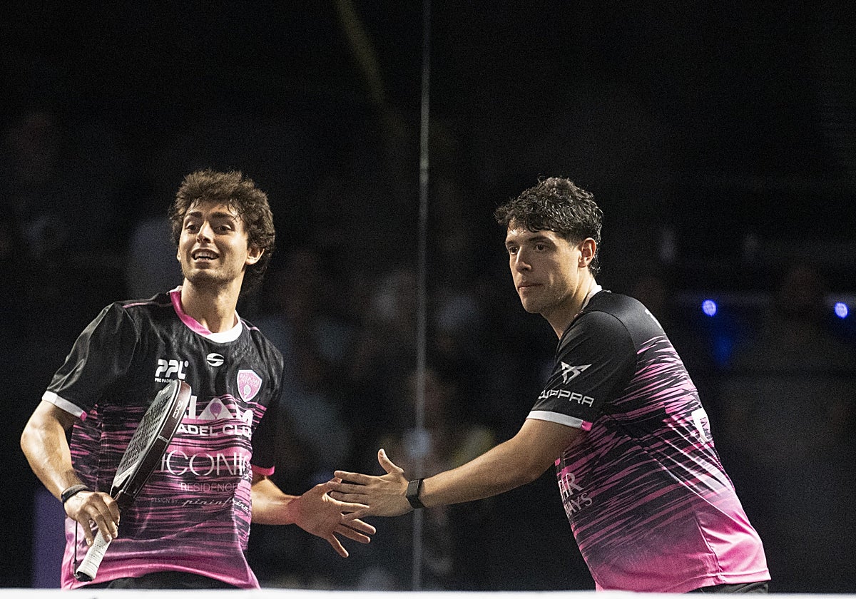 Edu Alonso y Agustín Tapia, en representación del equipo de Miami