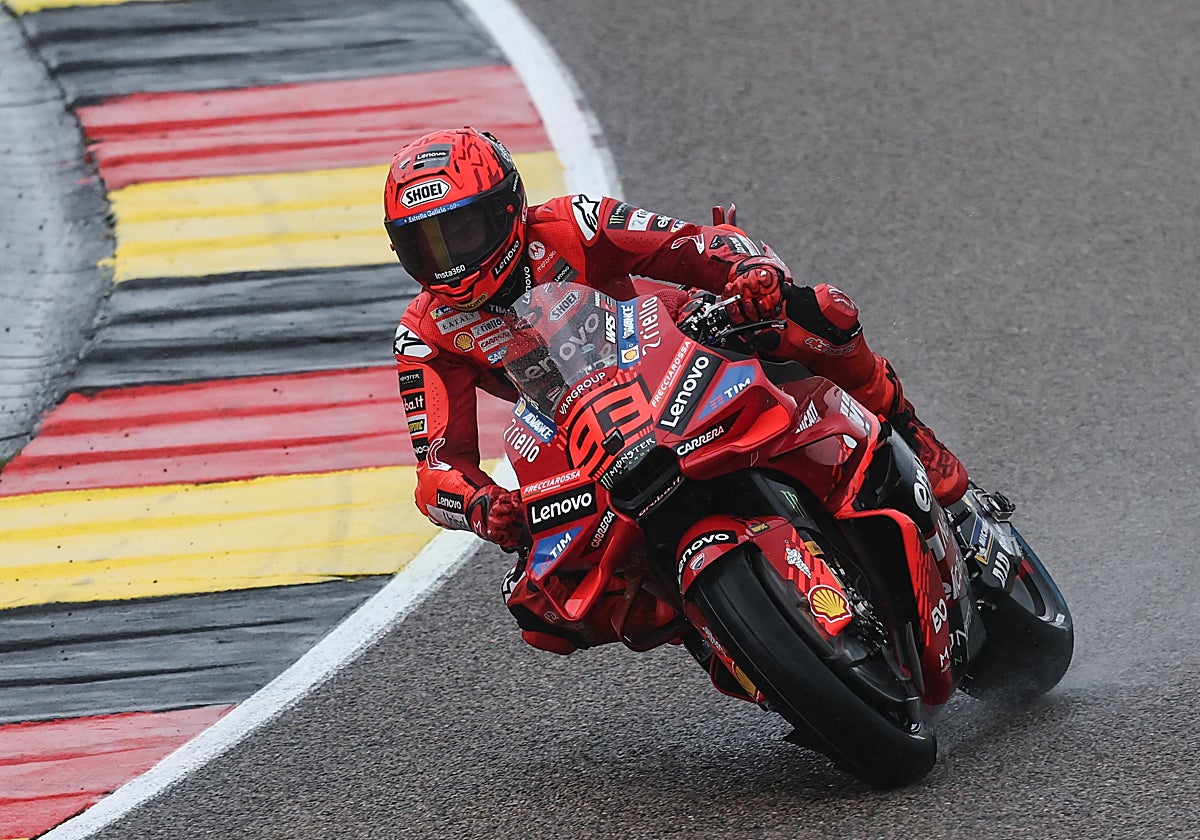 Marc Márquez durante la esprint