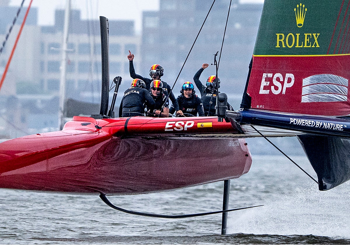 El equipo español tras la última victoria en Nueva York