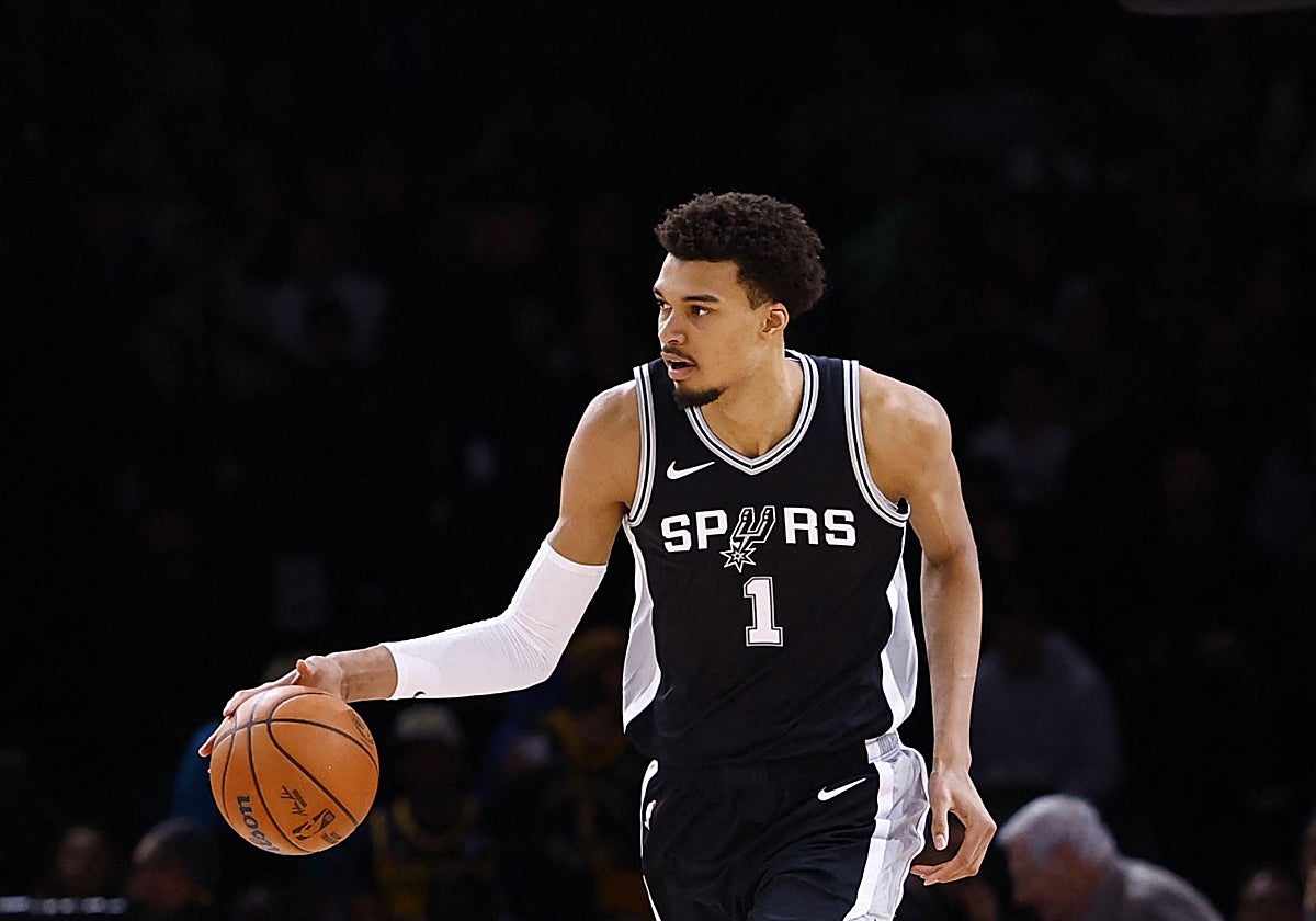 Wembanyama, en un partido con los Spurs