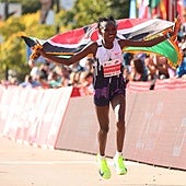 Suspendida por dopaje Ruth Chepngetich, la keniana del récord estratosférico de maratón