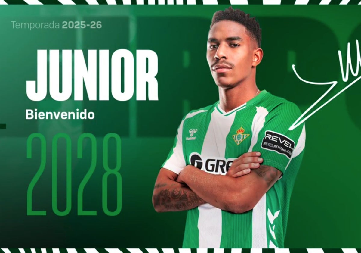 Oficial: Junior Firpo, nuevo jugador del Real Betis