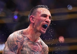 Max Holloway tras noquear a Justin Gaethje en el último segundo
