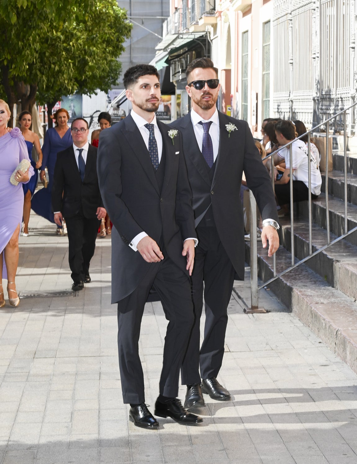 La boda de Fabián Ruiz en la iglesia del Salvador de Sevilla, en imágenes