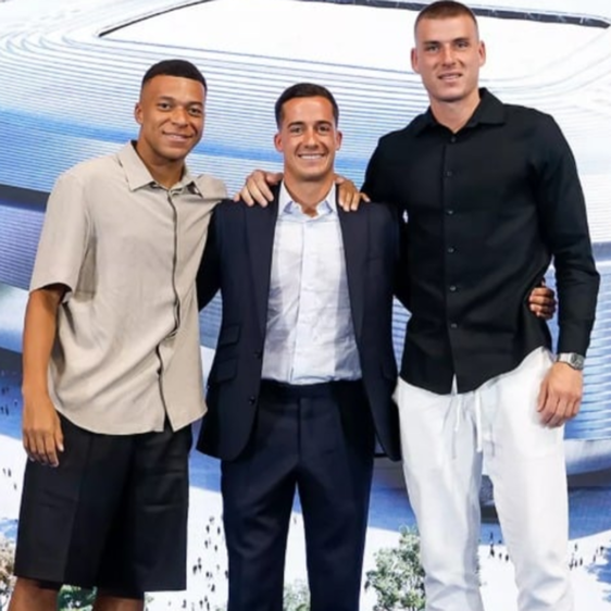 Mbappé y Lunin arroparon a Lucas Vázquez en su despedida
