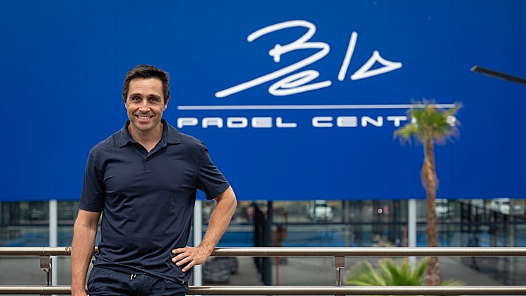 Fernando Belasteguín, en su nuevo club ubicado en Barcelona