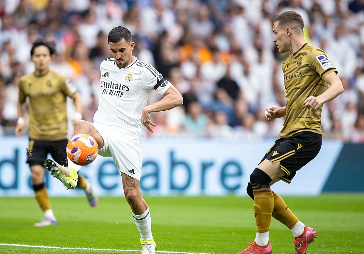 Dani Ceballos, en el Real Madrid-Real Sociedad de LaLiga 24-25