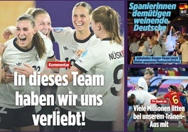 El diario alemán Bild lamentó la suerte de su selección y criticó la celebración española
