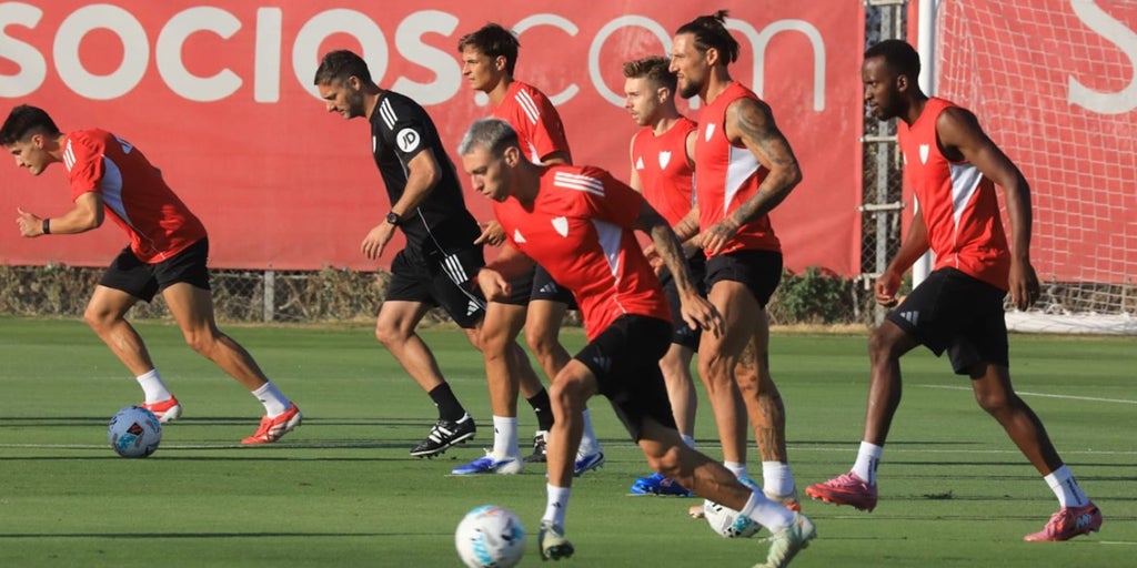 La intensidad de Guido Bonini en los entrenamientos del Sevilla