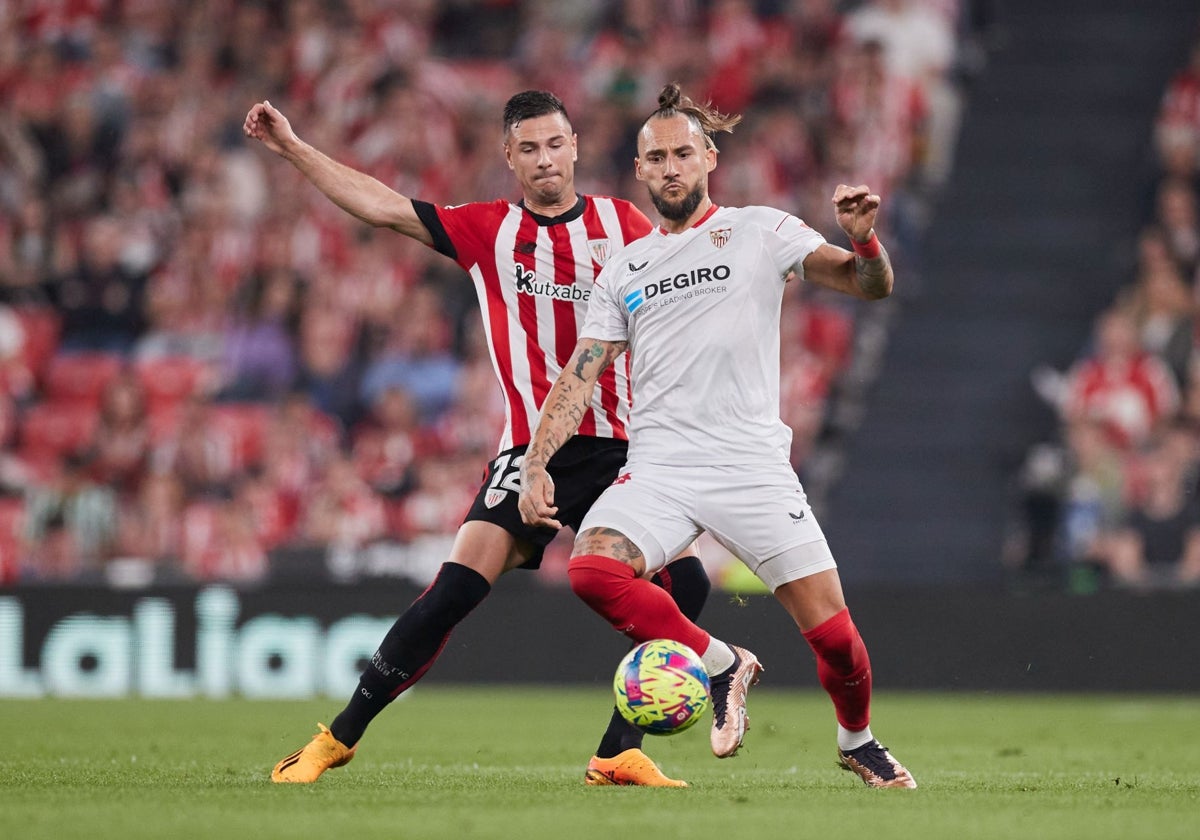 Duelo entre Sevilla FC y Athletic en San Mamés