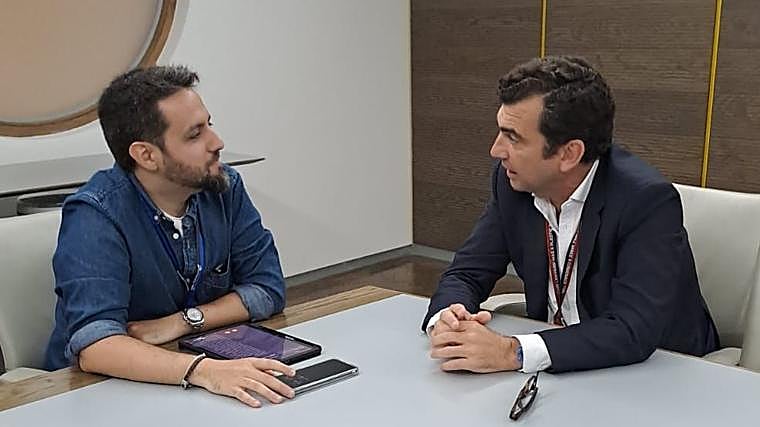 Alberto Longo, durante la entrevista con ABC