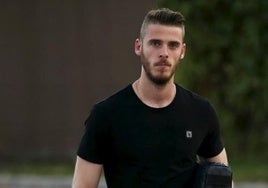 De Gea, en Las Rozas, un día después de su frustrado fichaje por el Real Madrid