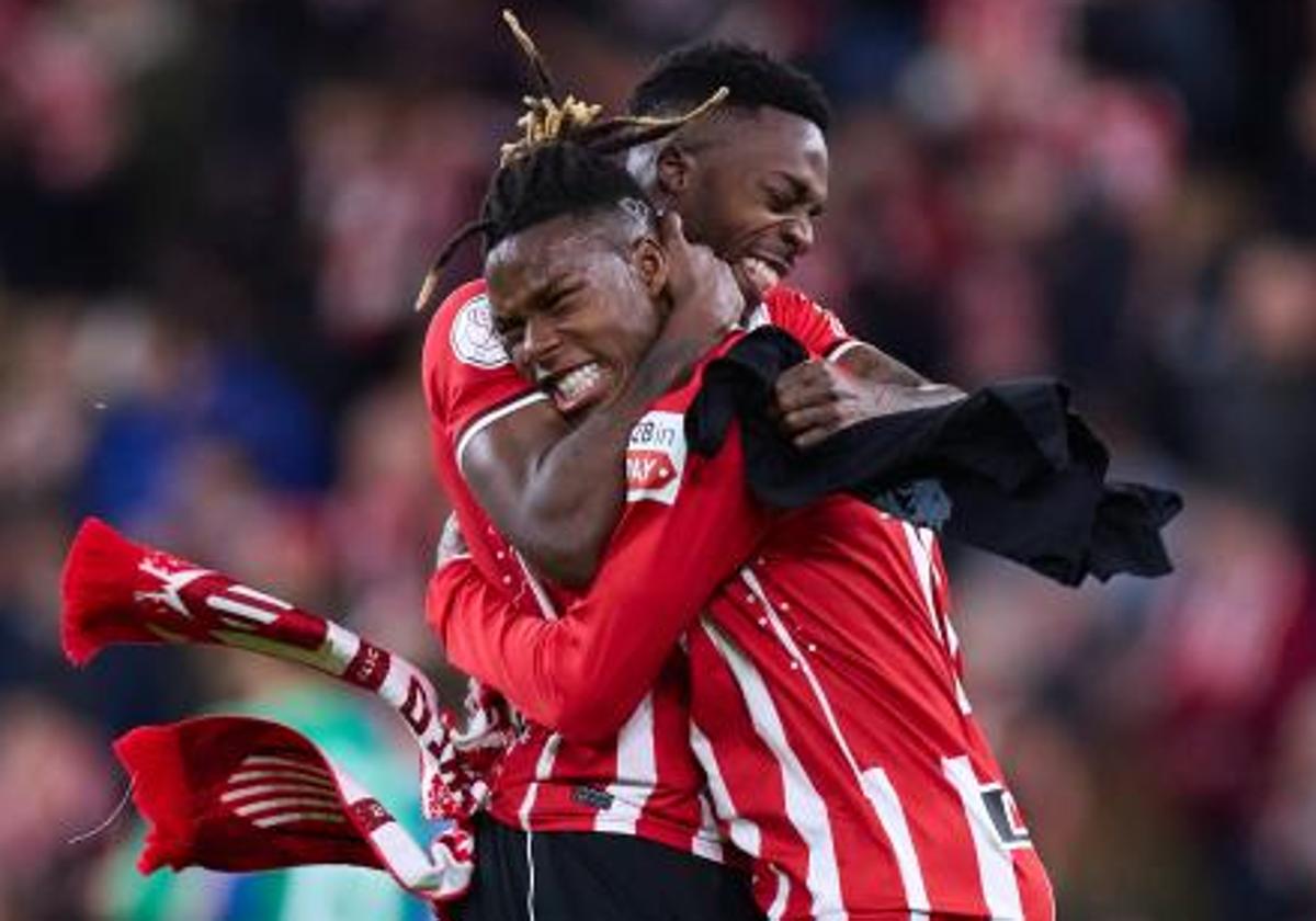 Los hermanos Williams, en un partido del Athletic