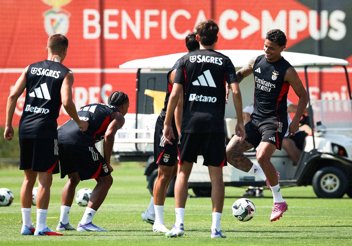 Entrenamiento del Benfica