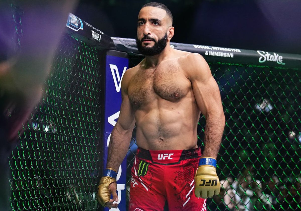 Belal Muhammad antes de uno de sus combates
