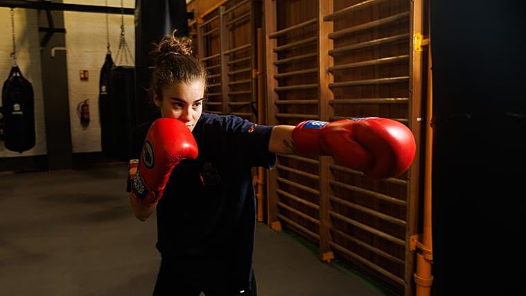 Laura Fuertes, en el CAR de Madrid.