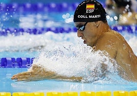 Carles Coll, séptimo en la final de 200 braza