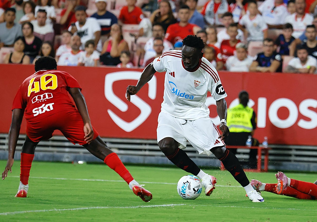 Akor Adams, durante el Trofeo Antonio Puerta