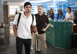 Gonçalo Guedes, en su llegada a San Sebastián